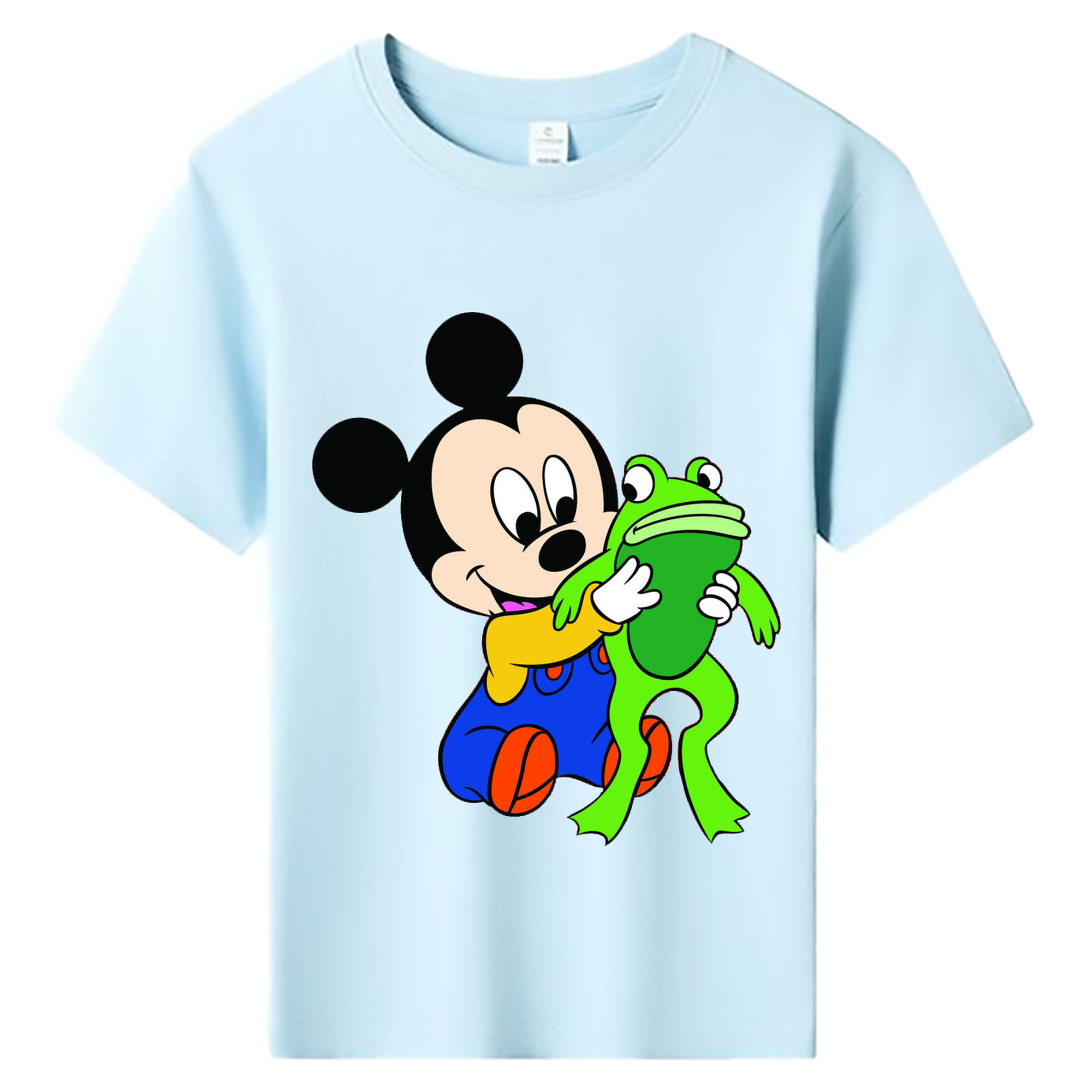 ミッキーマウス Mickey Mouse 綿100％キッズTシャツ（フロントプリント）